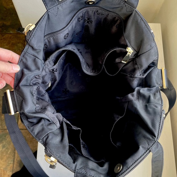 Tory Burch Large Diaper Bag Black Nylon - Picture 7 of 8